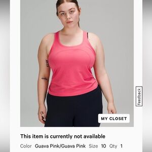 lululemon athletica Guava Pink Women's Racerback Tank Top